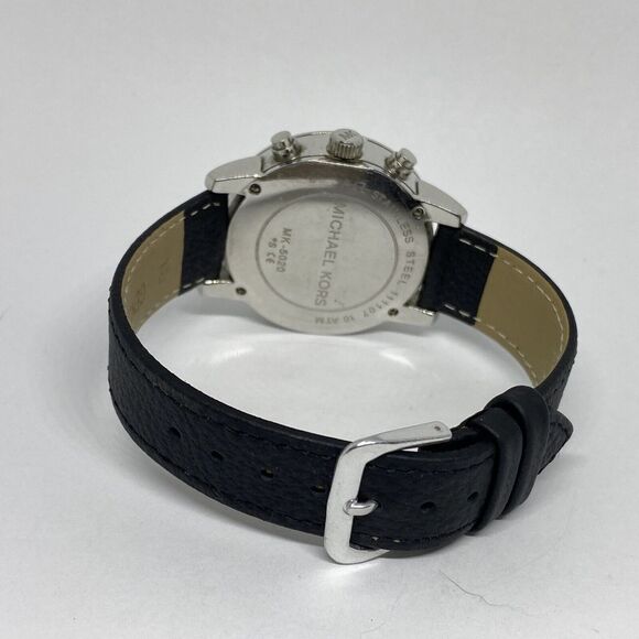 Michael Kors Ritz MK5020 Women's Black Leather Analog Dial Quartz Watch EY118 - Picture 10 of 12